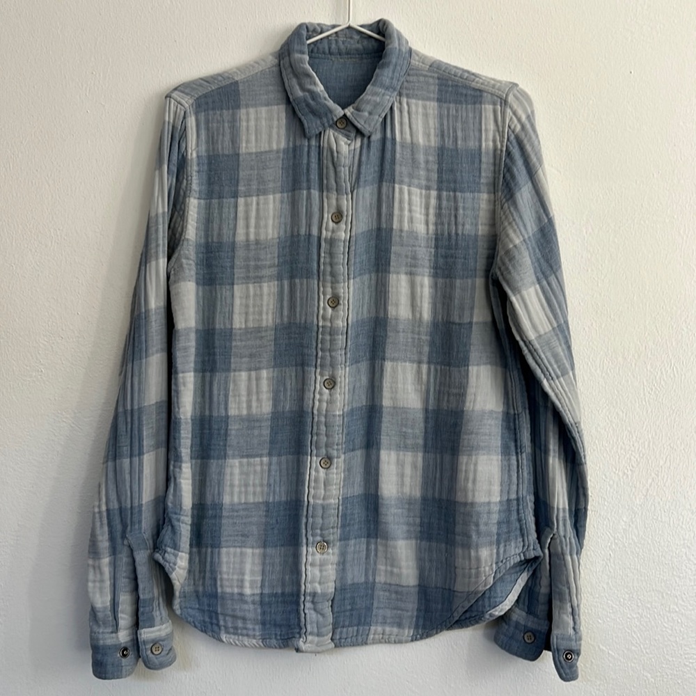 Reversible Belmar Shirt - Steel Blue Buffalo Check - STEEL BLUE/CREAM MULTI / S